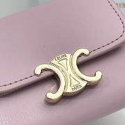 CELINE | Card Wallet In Pink Size 11x10x5 cm - 3