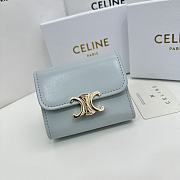CELINE | Card Wallet In Blue Size 11x10x5 cm - 1