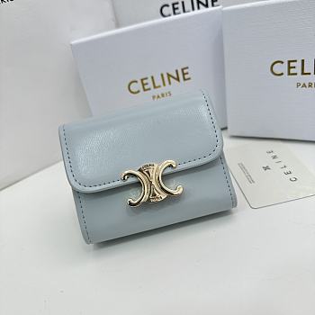CELINE | Card Wallet In Blue Size 11x10x5 cm