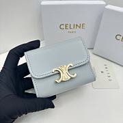 CELINE | Card Wallet In Blue Size 11x10x5 cm - 4