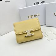 CELINE | Card Wallet In Yellow Size 11x10x5 cm - 1