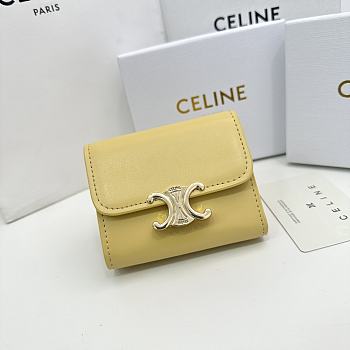 CELINE | Card Wallet In Yellow Size 11x10x5 cm
