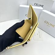 CELINE | Card Wallet In Yellow Size 11x10x5 cm - 6