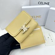 CELINE | Card Wallet In Yellow Size 11x10x5 cm - 5