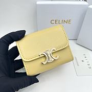 CELINE | Card Wallet In Yellow Size 11x10x5 cm - 4