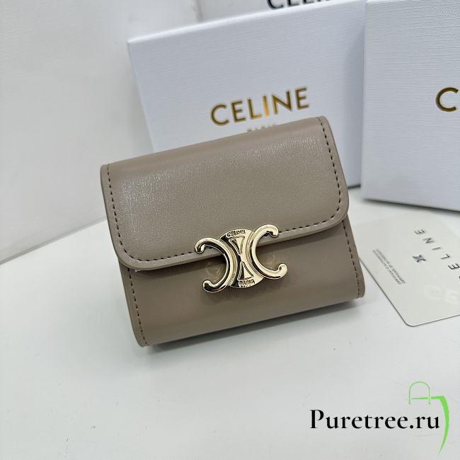 CELINE | Card Wallet In Brown Size 11x10x5 cm - 1