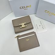 CELINE | Card Wallet In Brown Size 11x10x5 cm - 3