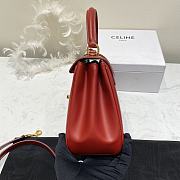 Celine Small 16 Bag Red Calfskin size 23 x 19 x 10.5 cm - 6