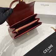 Celine Small 16 Bag Red Calfskin size 23 x 19 x 10.5 cm - 4