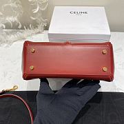 Celine Small 16 Bag Red Calfskin size 23 x 19 x 10.5 cm - 5