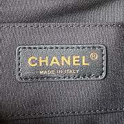 CHANEL | Small Backpack Grain Effect Calf Leather & Gold Plated Metal Black Size 17.5x16.5x10 cm - 3