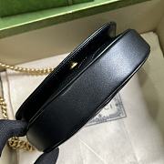 GUCCI | GG Marmont Matelasse Chain Bag Black Size 20x14.5x4 cm - 3