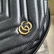 GUCCI | GG Marmont Matelasse Chain Bag Black Size 20x14.5x4 cm - 6