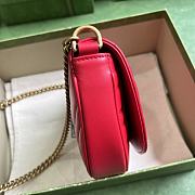 GUCCI | GG Marmont Matelasse Chain Bag Pink Size 20x14.5x4 cm - 5