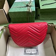 GUCCI | GG Marmont Matelasse Chain Bag Pink Size 20x14.5x4 cm - 4