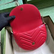 GUCCI | GG Marmont Matelasse Chain Bag Pink Size 20x14.5x4 cm - 3