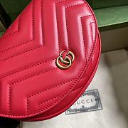 GUCCI | GG Marmont Matelasse Chain Bag Pink Size 20x14.5x4 cm - 2