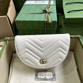 GUCCI | GG Marmont Matelasse Chain Bag White Size 20x14.5x4 cm