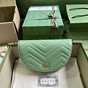 GUCCI | GG Marmont Matelasse Chain Bag Green Size 20x14.5x4 cm - 1