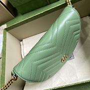 GUCCI | GG Marmont Matelasse Chain Bag Green Size 20x14.5x4 cm - 5