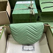 GUCCI | GG Marmont Matelasse Chain Bag Green Size 20x14.5x4 cm - 3