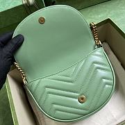 GUCCI | GG Marmont Matelasse Chain Bag Green Size 20x14.5x4 cm - 4