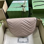 GUCCI | GG Marmont Matelasse Chain Bag Grey Size 20x14.5x4 cm - 4