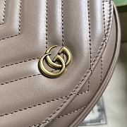 GUCCI | GG Marmont Matelasse Chain Bag Grey Size 20x14.5x4 cm - 2