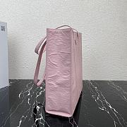 PRADA | Antique Nappa Leather Tote Pink Size 30x30x8.5 cm 1BG459 - 5