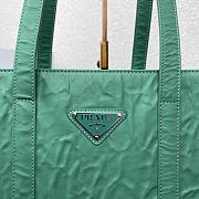 PRADA | Antique Nappa Leather Tote Green Size 30x30x8.5 cm 1BG459 - 4