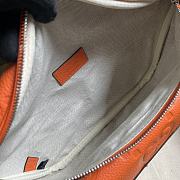 GUCCI | Jumbo GG belt bag in Orange leather size 28x18x8 cm - 3