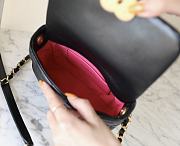 Chanel Small Flap Bag Black Lambskin size 18x13.5x5.5 cm - 6