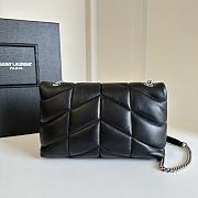 YSL | Loulou Puffer Toy Bag In Quilted Lambskin Silver Hardware Size 23x15.5x8.5 - 6