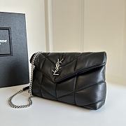 YSL | Loulou Puffer Toy Bag In Quilted Lambskin Silver Hardware Size 23x15.5x8.5 - 5