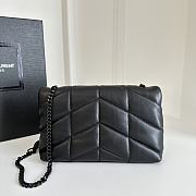 YSL | Loulou Puffer Toy Bag In Quilted Lambskin  Black Size 23x15.5x8.5 - 6