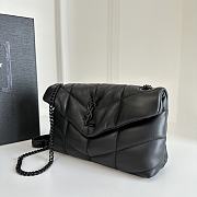 YSL | Loulou Puffer Toy Bag In Quilted Lambskin  Black Size 23x15.5x8.5 - 5