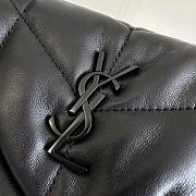 YSL | Loulou Puffer Toy Bag In Quilted Lambskin  Black Size 23x15.5x8.5 - 2