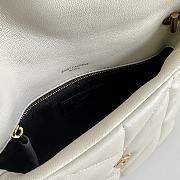 YSL | Loulou Puffer Toy Bag In Quilted Lambskin White Size 23x15.5x8.5 - 2