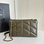 YSL | Loulou Puffer Toy Bag In Quilted Lambskin Green Size 23x15.5x8.5 - 5