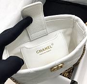 CHANEL | 23P Chanel Hobo Mini White Caviar Ghw Size 16 cm - 3