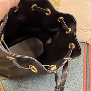 VALENTINO | Garavani Natural Mini Bucket Bag In Nappa With Vlogo Signature Chain Black - 5