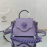 VERSACE | La Medusa Small Handbag Purple size 20x10x17 cm - 1