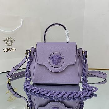 VERSACE | La Medusa Small Handbag Purple size 20x10x17 cm