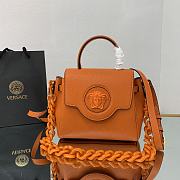 VERSACE | La Medusa Small Handbag Orange size 20x10x17 cm - 1