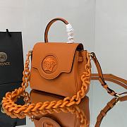 VERSACE | La Medusa Small Handbag Orange size 20x10x17 cm - 4