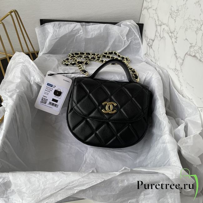 CHANEL | Handle Bag In Black Size 16 cm - 1