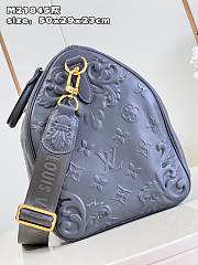 LV Keepall Bandoulière 50 Optic Blue M21845 size 50x29x23 cm - 3