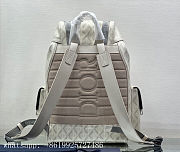 DIOR | Hit The Road Backpack White Gray CD Diamond Canvas - 43x51x20 cm - 2
