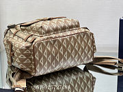 DIOR | Hit The Road Backpack Brown CD Diamond Canvas - 43 x 51 x 20cm - 4