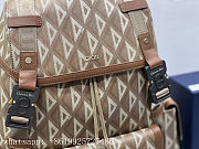 DIOR | Hit The Road Backpack Brown CD Diamond Canvas - 43 x 51 x 20cm - 3